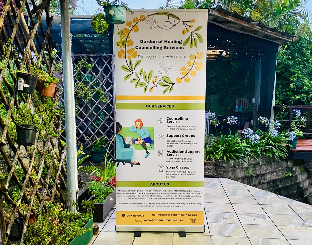 GoH - Banner in garden GoH - Banner in garden